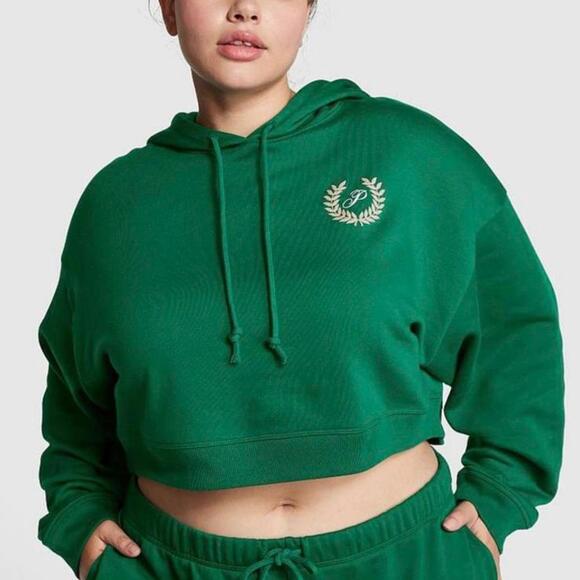 Victoria's Secret PINK Everyday Fleece Cropped Hoodie Size S - Picture 1 of 6